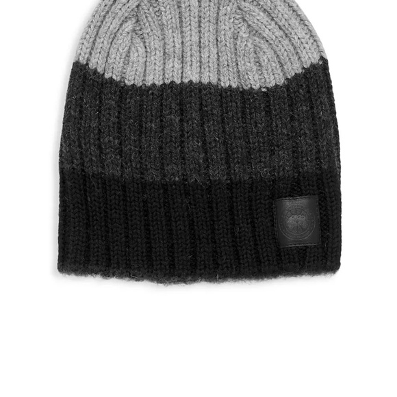 Canada Goose Black and Gray Knit Beanie